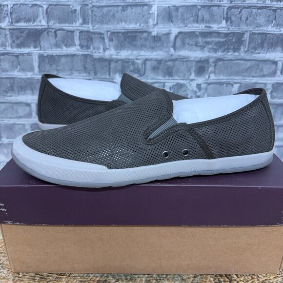 Johnston & Murphy Mullen Gray Perforated Nubuck Slip-On Tan Mens Size 11.5 New - Picture 1 of 6